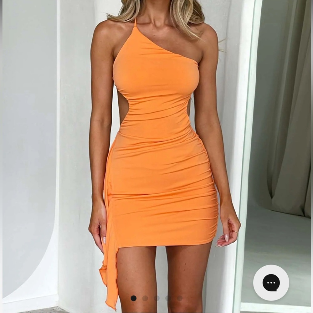 Tiger mist orange dress Danielle dress